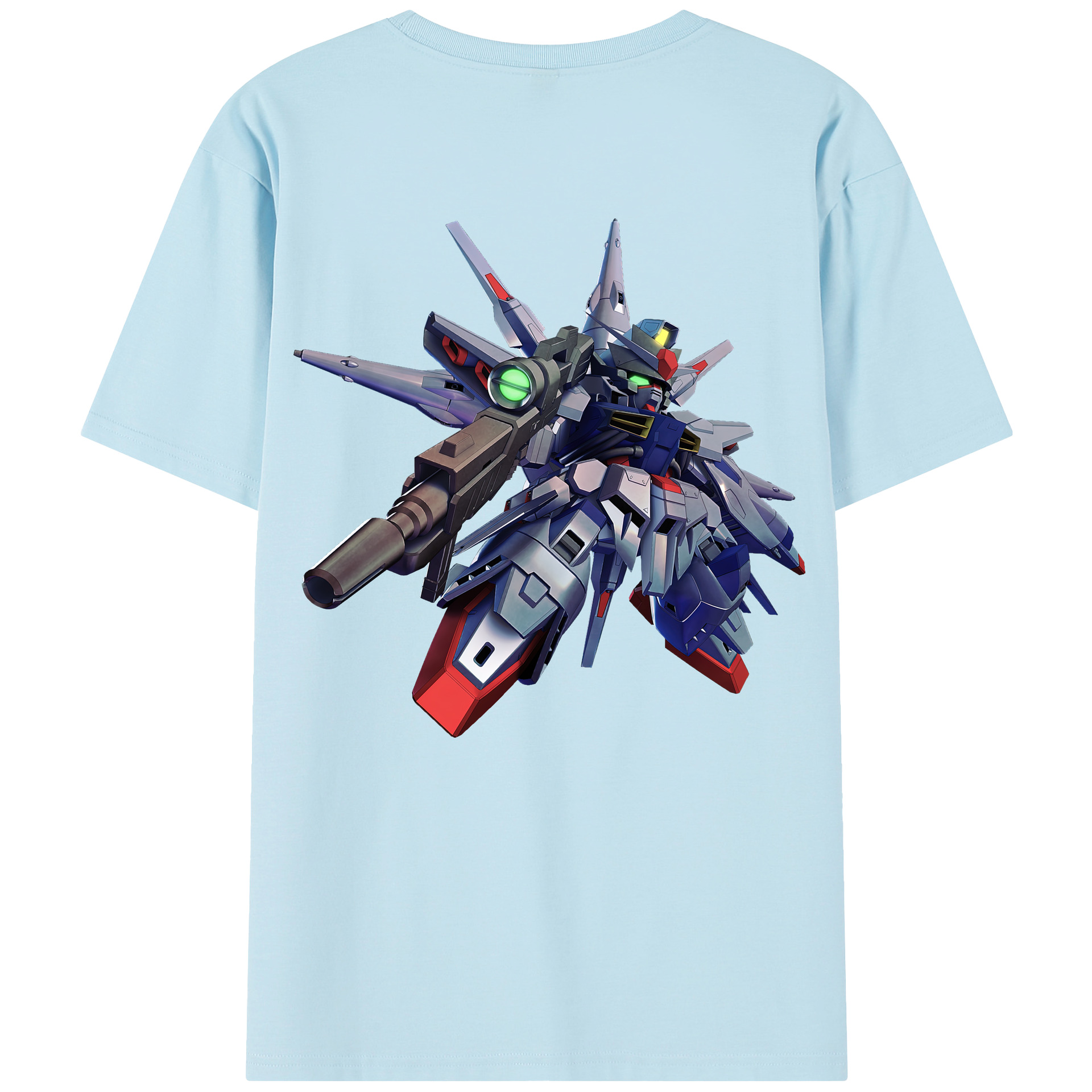 （画像用） 機動戦士ガンダム Mobile Suit Gundam 綿100％半袖Tシャツ（背面プリント）
